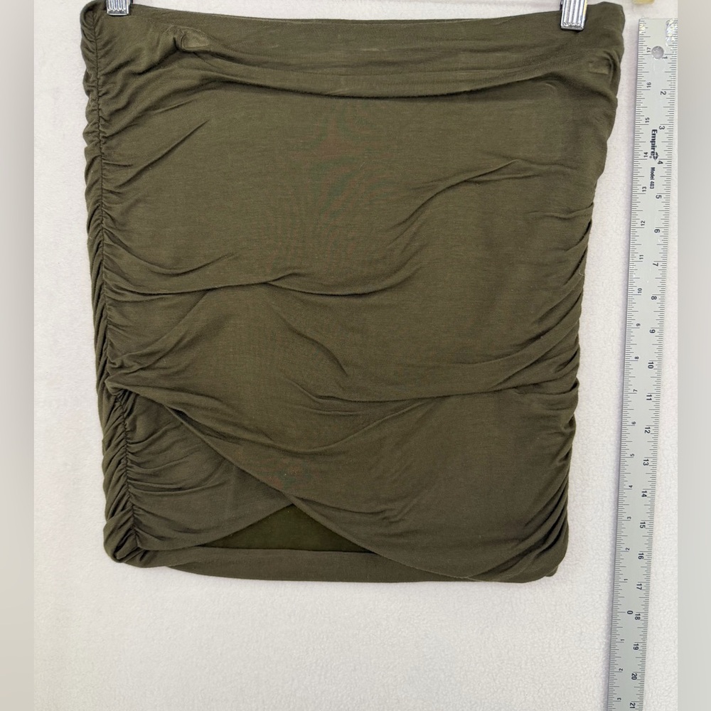 Free People Olive Pencil Skirt